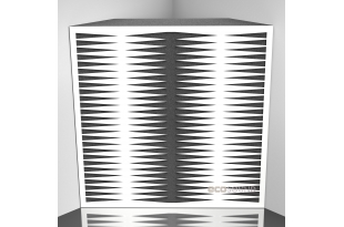 Бас ловушка Ecosound Backgammon HDF-White 50 х 50 см 100 мм белая