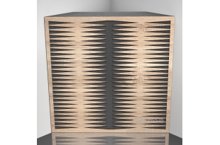 Бас ловушка Ecosound Backgammon Lt-Sonoma-Oak 50 х 50 см 100 мм латте