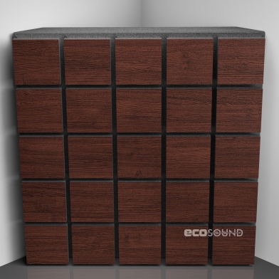 Купить бас ловушка ecosound tetras wood apple-locarno 50 х 50 см 100 мм коричневая по низкой цене