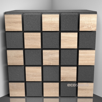Купить бас ловушка ecosound tetras acoustic wood apple-locarno 50 х 50 см 100 мм коричневая по низкой цене