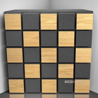 Купить бас ловушка ecosound tetras acoustic wood apple-locarno 50 х 50 см 100 мм коричневая по низкой цене