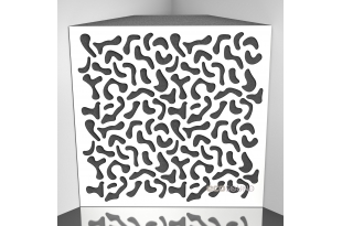 Бас пастка Ecosound Boomerang HDF-White 50 х 50 см 150 мм біла