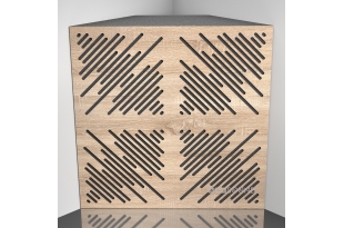 Бас ловушка Ecosound 4Diagonals Lt-Sonoma-Oak 50 х 50 см 150 мм латте