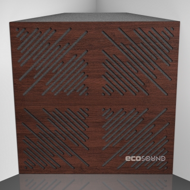 Купить бас ловушка ecosound 4diagonals wenge 50 х 50 см 150 мм коричневая по низкой цене