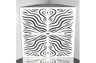 Бас пастка Ecosound Chimera F HDF-White 50 х 50 см 150 мм біла