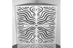 Бас ловушка Ecosound Chimera F Plastic White 50 х 50 см 150 мм белый пластик