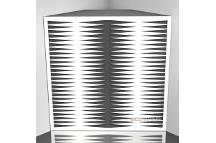 Бас ловушка Ecosound Backgammon HDF-White 50 х 50 см 150 мм белая