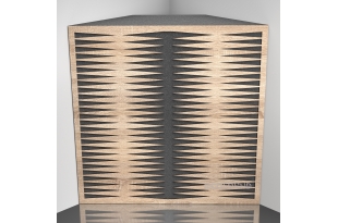 Бас ловушка Ecosound Backgammon Lt-Sonoma-Oak 50 х 50 см 150 мм латте