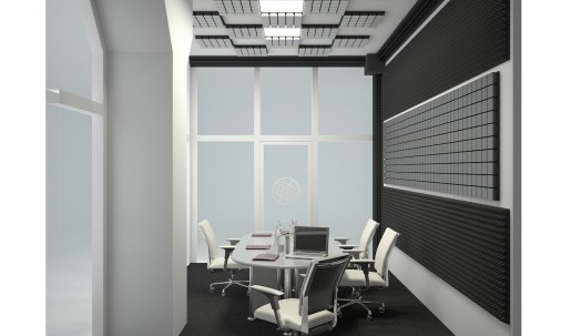 Визуализация проекта с использованием Комплект Ecosound Пила угловая 3 штуки(16см х 2м)+КУБ 15х15см Цвет черный графит