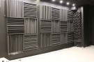 Пример применения  Акустический диффузор-рассеиватель Ecosound EcoWOOD 135 мм,60х60 см Светлый дуб