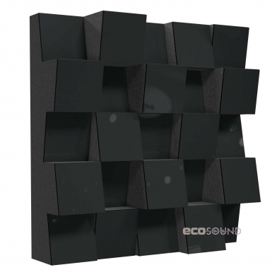 Купить акустический диффузор-рассеиватель ecosound ecodiff hdf-black 50 х 50 см 103 мм черный по низкой цене