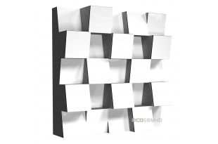 Акустический диффузор-рассеиватель Ecosound EcoDiff Plastic White 50 х 50 см 103 мм белый пластик