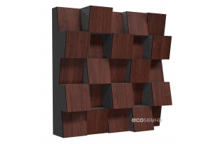Акустический диффузор-рассеиватель Ecosound EcoDiff Wenge 50 х 50 см 103 мм темно-коричневый