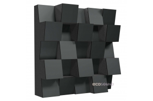 Акустичний дифузор-розсіювач Ecosound EcoDiff HDF-Black 50 х 50 см 153 мм чорний