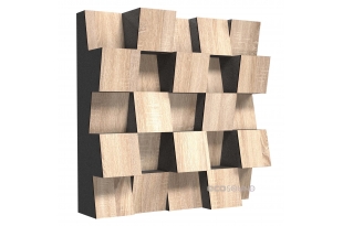 Акустический диффузор-рассеиватель Ecosound EcoDiff Lt-Sonoma-Oak 50 х 50 см 153 мм латте