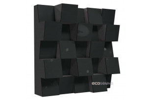 Акустический диффузор-рассеиватель Ecosound EcoDiff Plastic Black 50 х 50 см 153 мм черный пластик