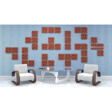 Купить акустический диффузор-рассеиватель ecosound ecodiff sm apple-locarno 25 х 25 см 53 мм коричневый по низкой цене