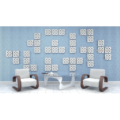 Купить акустический диффузор-рассеиватель ecosound ecodiff sm hdf-white 25 х 25 см 53 мм белый по низкой цене