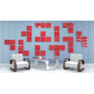 Купить акустический диффузор-рассеиватель ecosound ecodiff sm plastic-red 25 х 25 см 53 мм красный пластик по низкой цене