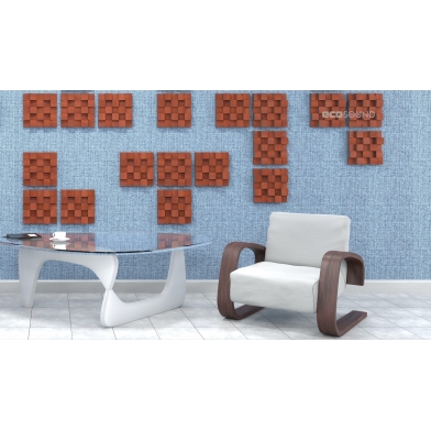 Купить акустический диффузор-рассеиватель ecosound ecodiff sm apple-locarno 25 х 25 см 53 мм коричневый по низкой цене