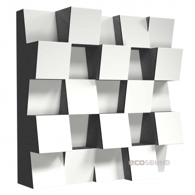 Купить акустический диффузор-рассеиватель ecosound ecodiff sm hdf-white 25 х 25 см 53 мм белый по низкой цене