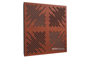 Акустическая панель Ecosound 4Diagonals Apple-Locarno 50 х 50 см 33 мм коричневая