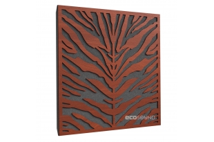 Акустична панель Ecosound Zebra Apple-Locarno 50 х 50 см 33 мм коричнева