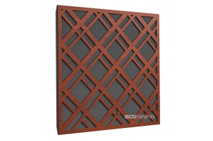 Акустическая панель Ecosound Grille Apple-Locarno 50 х 50 см 33 мм коричневая