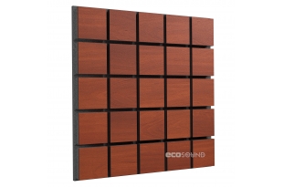 Акустическая панель Ecosound Tetras Wood Apple-Locarno 50 х 50 см 33 мм коричневая
