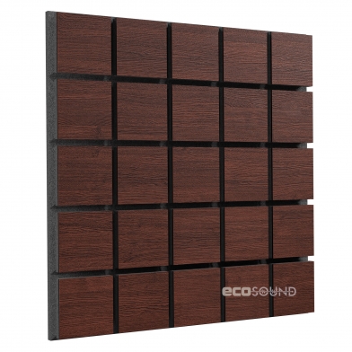 Купить акустическая панель ecosound tetras wood apple-locarno 50 х 50 см 33 мм коричневая по низкой цене