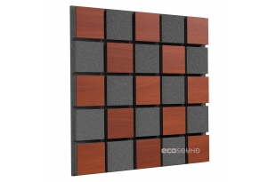 Акустическая панель Ecosound Tetras Acoustic Wood Apple-Locarno 50 х 50 см 33 мм коричневая