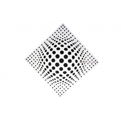 Купить акустическая панель ecosound lens white 50х50 см 53мм  цвет белый по низкой цене