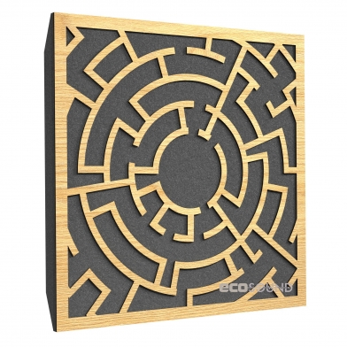 Купить акустическая панель ecosound labyrinth apple-locarno 50 х 50 см 33 мм коричневый по низкой цене