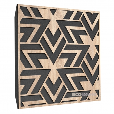 Купить акустическая панель ecosound arrow apple-locarno 50 х 50 см 33 мм коричневый по низкой цене