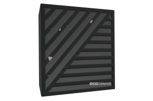 Акустична панель Ecosound Band Plastic Black 50 х 50 см 53 мм чорний пластик