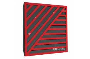 Акустична панель Ecosound Band Plastic Red 50 х 50 см 53 мм червоний пластик