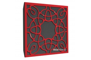 Акустична панель Ecosound Acoustic Plastic Red 50 х 50 см 53 мм червоний пластик