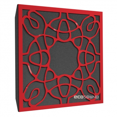 Купить акустическая панель ecosound acoustic plastic red 50 х 50 см 53 мм красный пластик по низкой цене