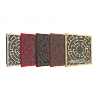 Акустическая панель Ecosound Labyrinth Apple-Locarno 50 х 50 см 53 мм коричневый