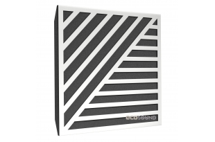 Акустична панель Ecosound Band HDF-White 50 х 50 см 73 мм білий