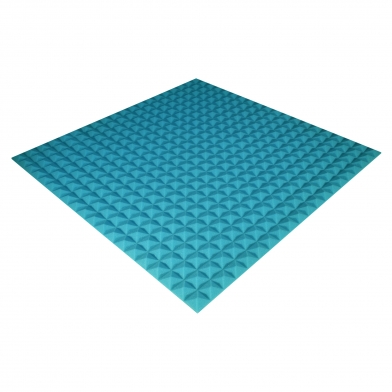 Купить панель из акустического поролона ecosound pyramid color толщиной 20 мм, размером 100х100 см, синего цвета по низкой цене