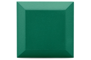 Бархатная акустическая панель из акустического поролона Ecosound Velvet Kelly green 25х25см 50мм. Цвет темно-зеленый