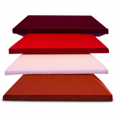 Купить бархатная акустическая панель из акустического поролона ecosound velvet rose 25х25см 50мм. цвет светло-розовый по низкой цене