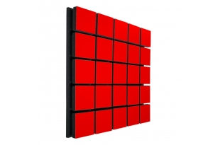 Акустическая панель Ecosound Tetras Wood Red 50x50см 33мм цвет красный