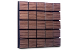 Акустическая панель Ecosound Tetras Wood Venge Contrast 50x50см 73мм цвет коричневый в полоску