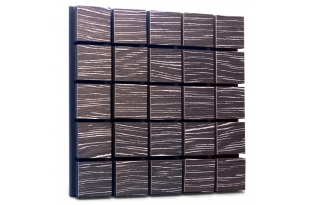 Акустическая панель Ecosound Tetras Wood Ebony&Ivory 50x50см 73мм цвет черно-белый
