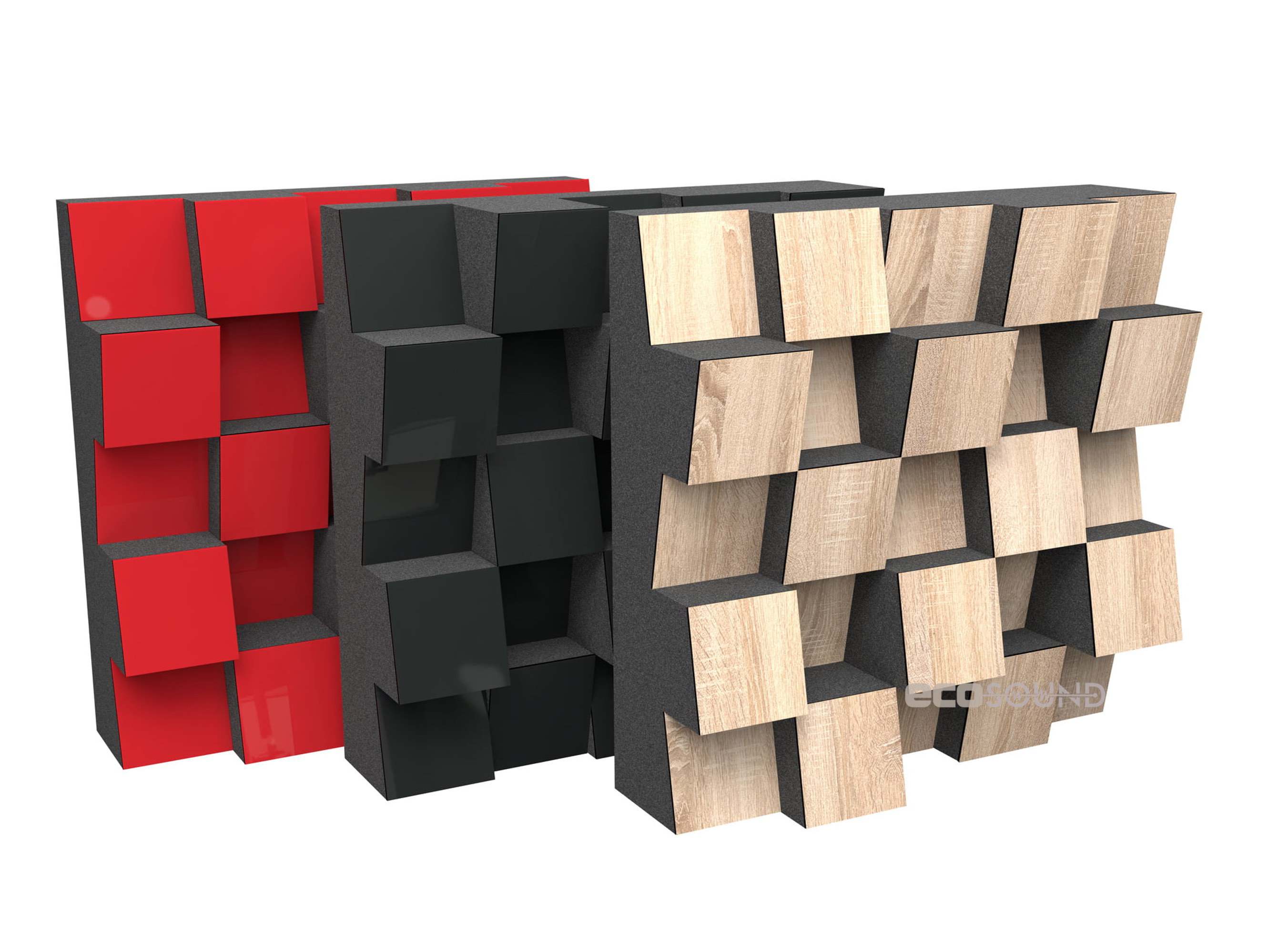 Акустический диффузор-рассеиватель Ecosound EcoDiff 50 х 50 см 153 мм коричневый